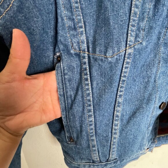 International Denim Men's Jacket With Removable Flannel Lining Size S - Picture 6 of 8